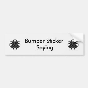 Black Klöver Ribbon av Kenneth Yoncich Bildekal