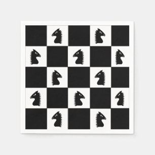 Black Knight Chess-spel Pappersservett
