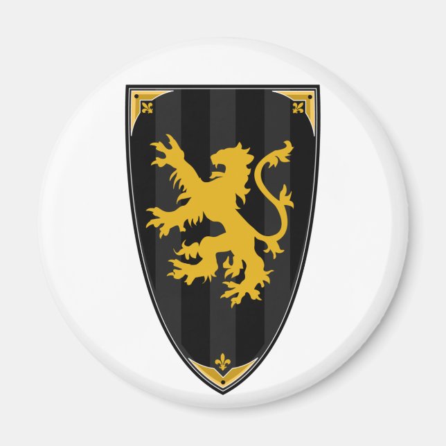 Black Knight Shield Magnet (Framsidan)