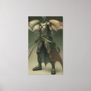 Black Knight Soldier Canvastryck