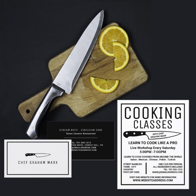 Black Knivar, Gourmet, kookationsklasser Reklam, G Flygblad (Skapare uppladdad)