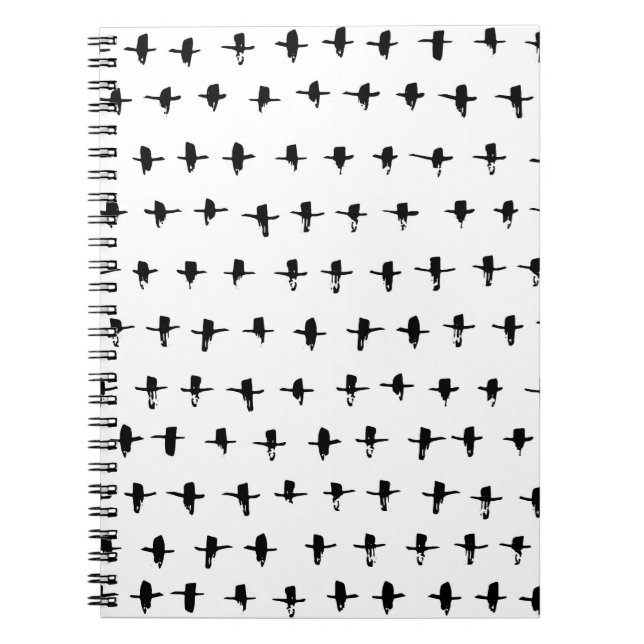 Black Kor Hand plockade Geometrical Anteckningsbok (Framsidan)