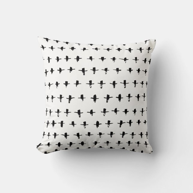 Black Kor Hand plockade Geometrical Kudde (Framsida)