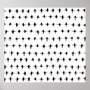 Black Kor Hand plockade Geometrical Poster