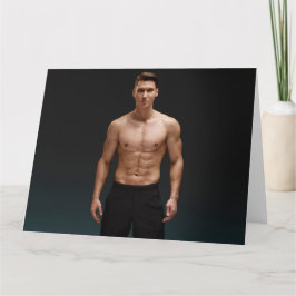 Black Kort Hett Guy Hälsning Card