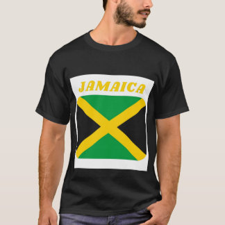 Black Kortärmad Jamaican Flagga T-Shirt