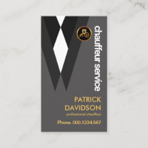 Black Kostym Elegance Chauffeur Driver Lapel Pin