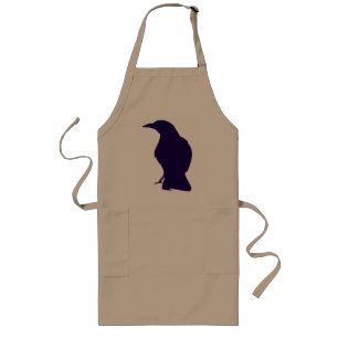 Black Kråka Apron Långt Förkläde