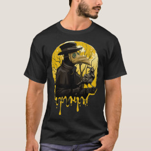 Black Kråka Död Plague Doktor Occult Aesthetic Ra T Shirt