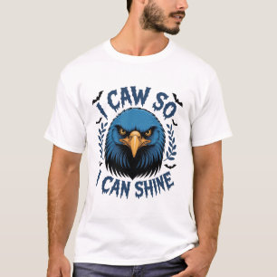 Black Kråka F, Caw F, Funny Bird Dance Coola Prese T Shirt