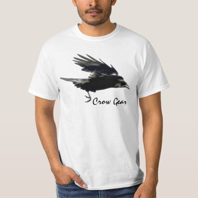 Black Kråka Gear Wildlife Art Shirt Tee (Framsida)