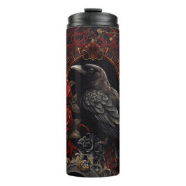 Black Kråka Mörk Gothic Beauty Röd ros Raven Bird