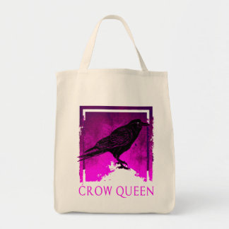 Black Kråka Queen Bird Watching Gift Idea Tote Bag Tygkasse