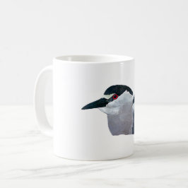 Black krökt Night Heron Kaffemugg