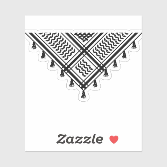 Black Kufiya Klistermärken (Ark)