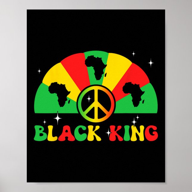 Black Kung African American Junetonde 1865 Black Poster (Framsidan)