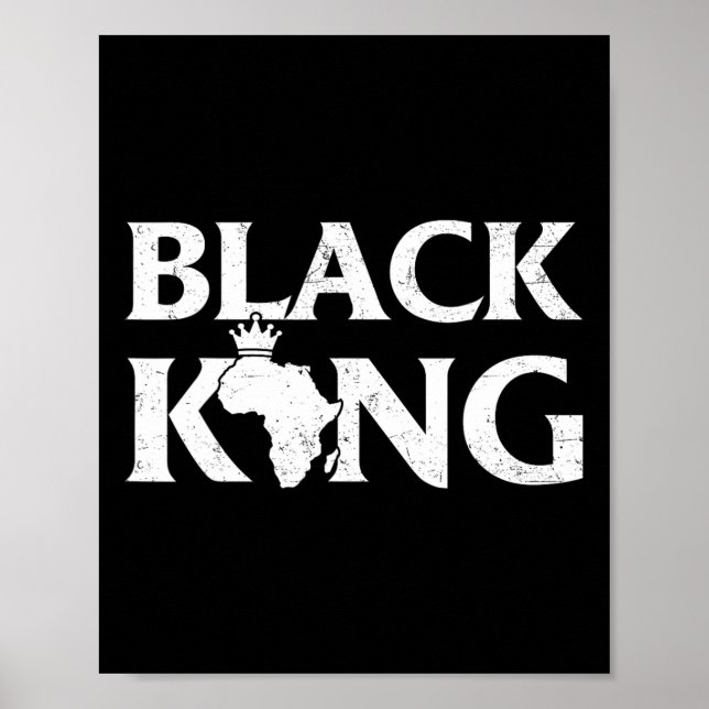 Black Kung African Karta Black Pride Melanin Kids  Poster (Framsidan)