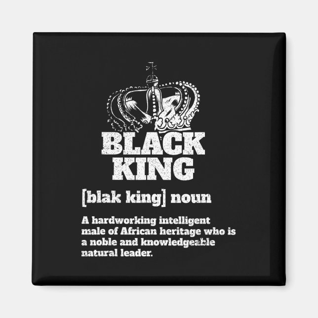 Black Kung Definition African American Pride Black Magnet (Framsidan)