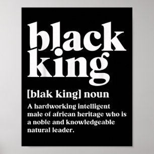 Black Kung Definition African Black Pride Melanin Poster