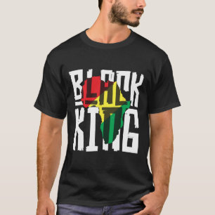 Black Kung for Boys Manar Historik Månad Afrika Tr T Shirt