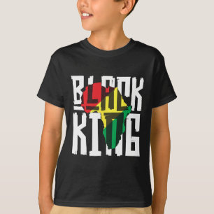 Black Kung for Boys Manar Historik Månad Afrika Tr T Shirt