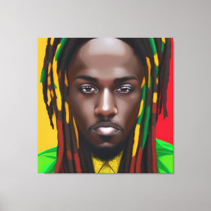 Black Kung Melanin Man Bruh Manar Son Prince Fau Canvastryck