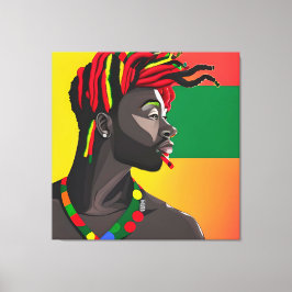 Black Kung Melanin Man Bruh Manar Son Prince Princ Canvastryck