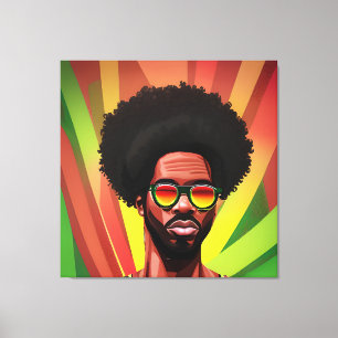 Black Kung Melanin Man Bruh Manar Son Prince Princ Canvastryck