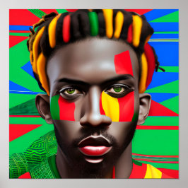 Black Kung Melanin Man Bruh Manar Son Prince Princ Poster