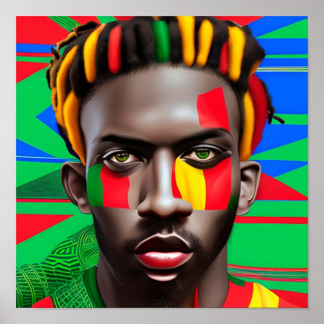 Black Kung Melanin Man Bruh Manar Son Prince Princ Poster (Framsidan)