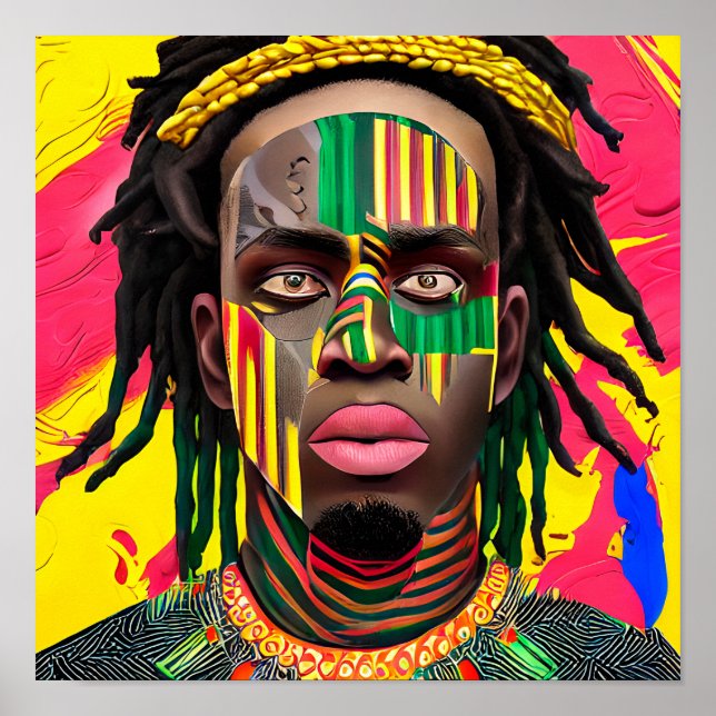 Black Kung Melanin Man Bruh Manar Son Prince Princ Poster (Framsidan)