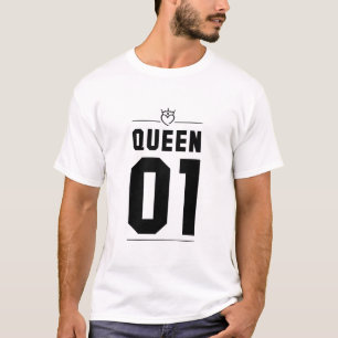 Black Kung och Queen 01 T Shirt
