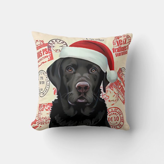 Black lab kudde (Framsida)
