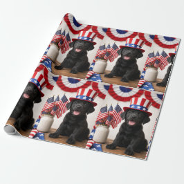Black Lab Patriotic Uncle Sam Hat gift  Presentpapper