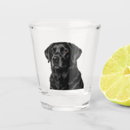 Black Lab Shot Glass
