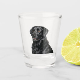 Black Lab Shot Glass