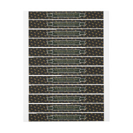 Black Label Bee Colony Honung Burk Lid Labels Etikettband