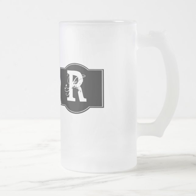Black Label Monogrammed Frostat Ölglas (Höger)