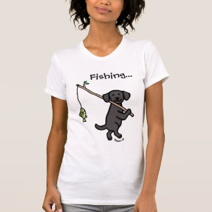 Black Labour Fishing Tecknad T Shirt