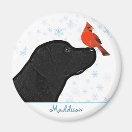 Black Labour-julkardinal - Cute Hund Magnet