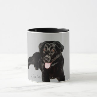 Black Labour Retriever Puppy Mugg