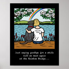 Black Labrador Angel och Mamma Blonde S Poster