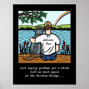 Black Labrador Angel och Pappa 1 Poster