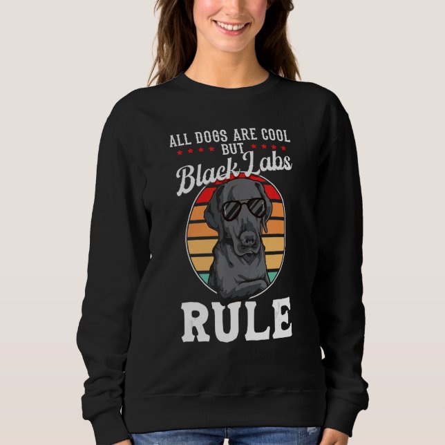 Black Labrador Black Labour Rule Black Labrador T Shirt (Framsida)
