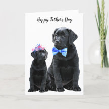 Black Labrador Fars dag Hund Pappa - Cute Puppy
