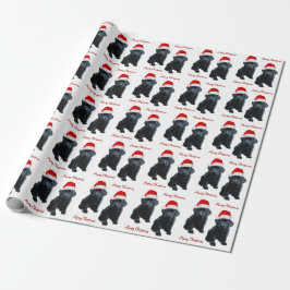 Black Labrador God jul Puppy Santa Hund Presentpapper