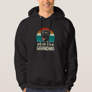 Black Labrador Grandma Hund Mamma Labrador Retriev Hoodie