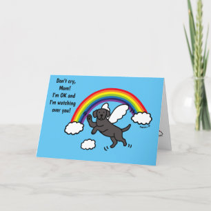 Black Labrador Guardian Angel (Rainbow Bridge) Kort