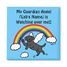 Black Labrador Guardian Angel (Rainbow Bridge)