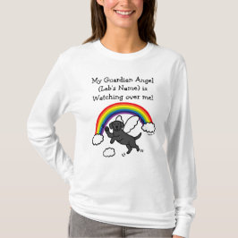 Black Labrador Guardian Angel (Rainbow Bridge) T Shirt